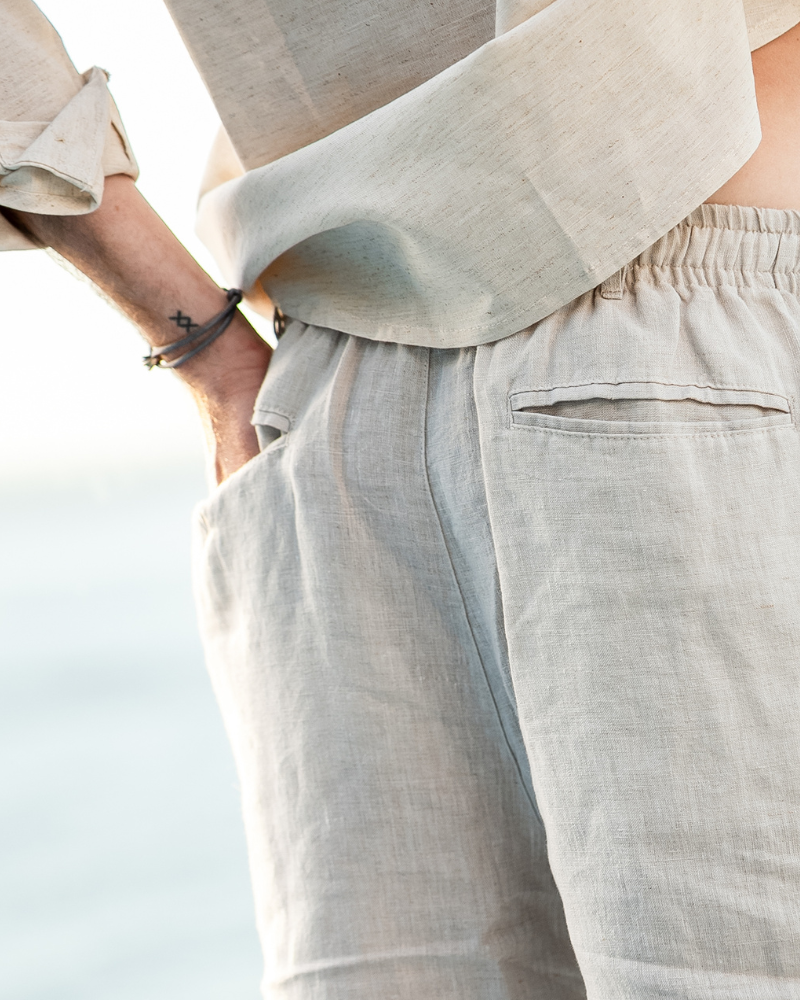 Casablanca Lightweight Linen Shorts