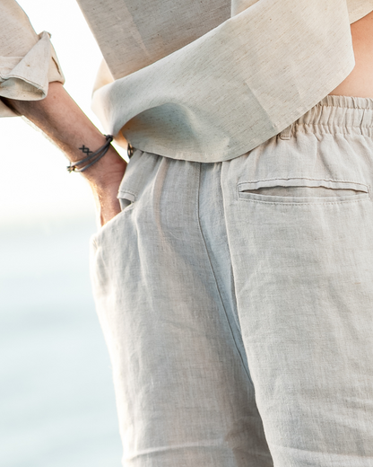 Casablanca Lightweight Linen Shorts