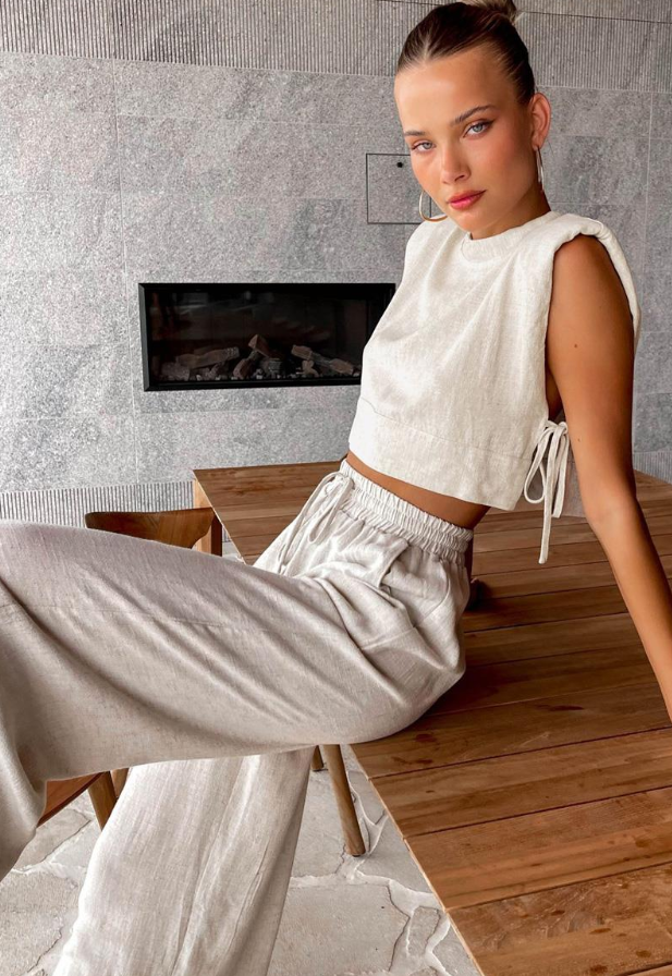 Hone - Casual Two Piece Linen Set