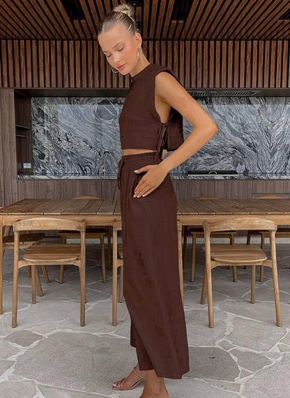 Hone - Casual Two Piece Linen Set
