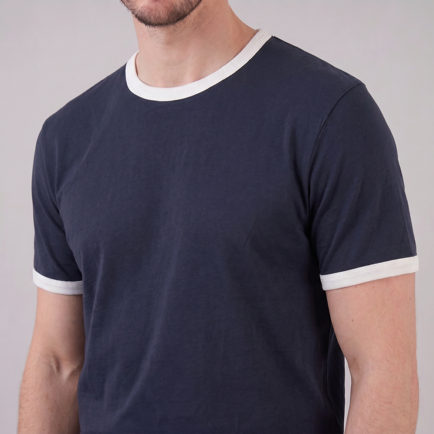 Men's Contrast Trim Ringer T-Shirt