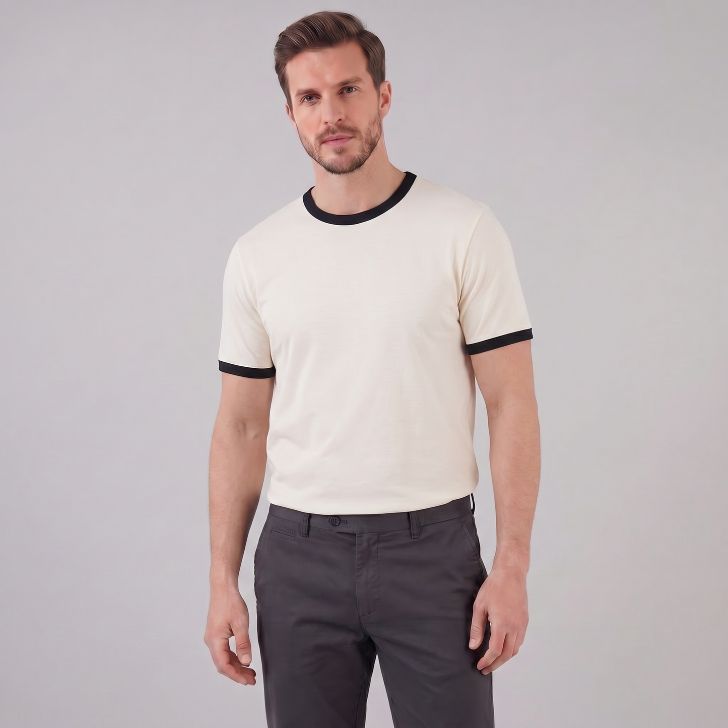 Men's Contrast Trim Ringer T-Shirt