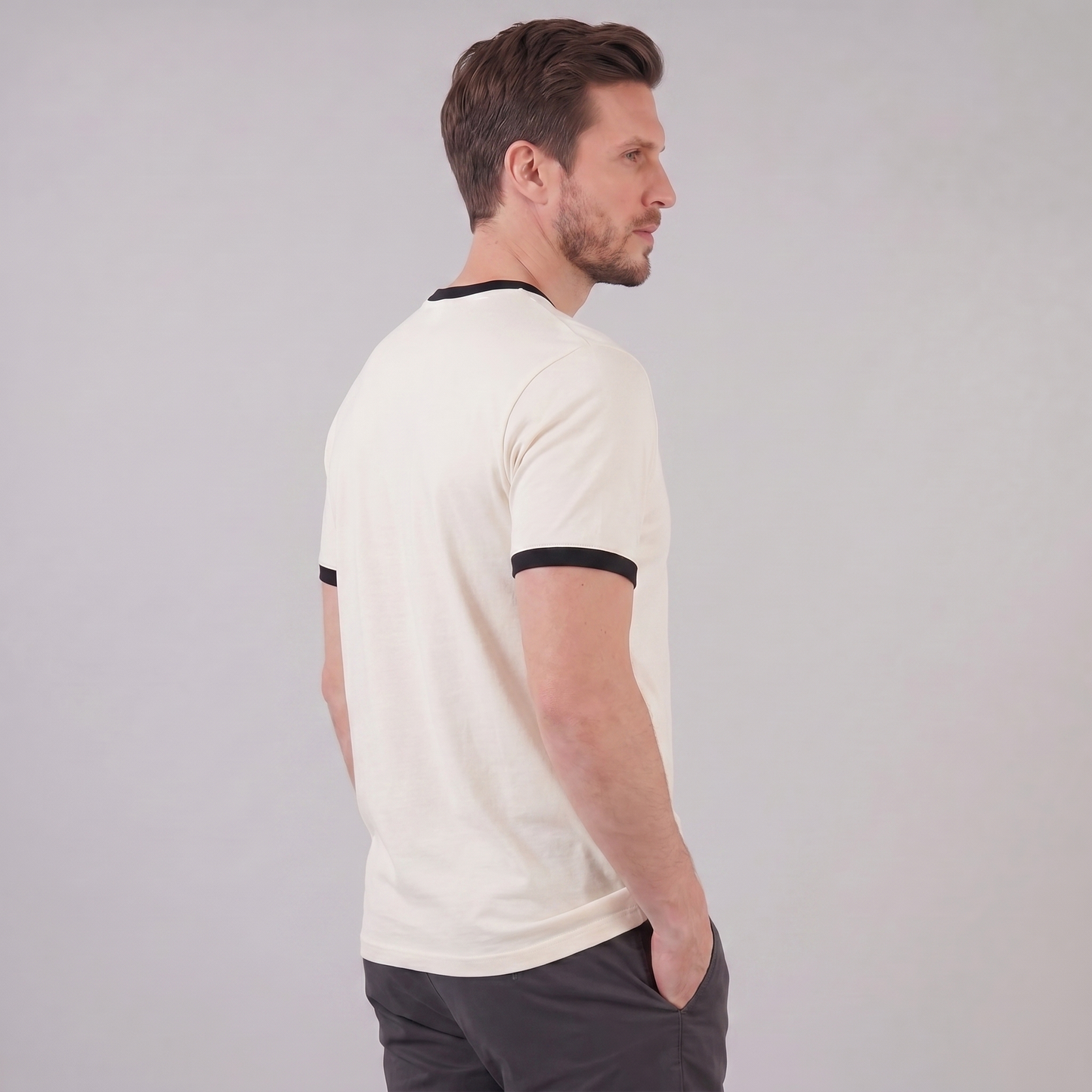 Men's Contrast Trim Ringer T-Shirt