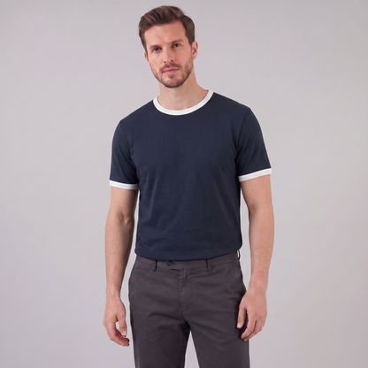 Men's Contrast Trim Ringer T-Shirt