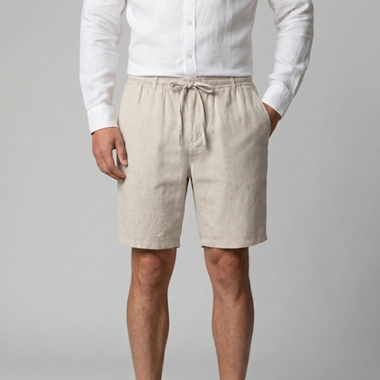 Men's Linen Drawstring Shorts
