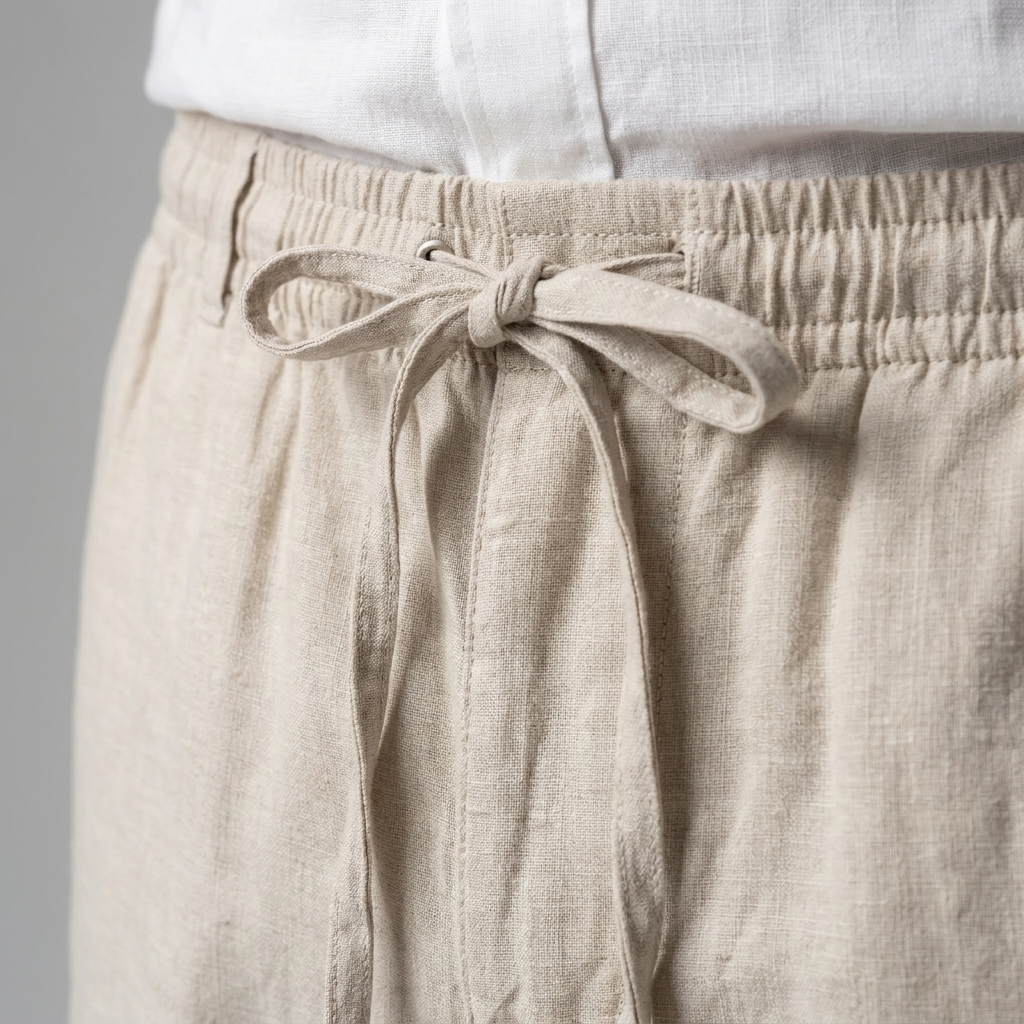 Men's Linen Drawstring Shorts