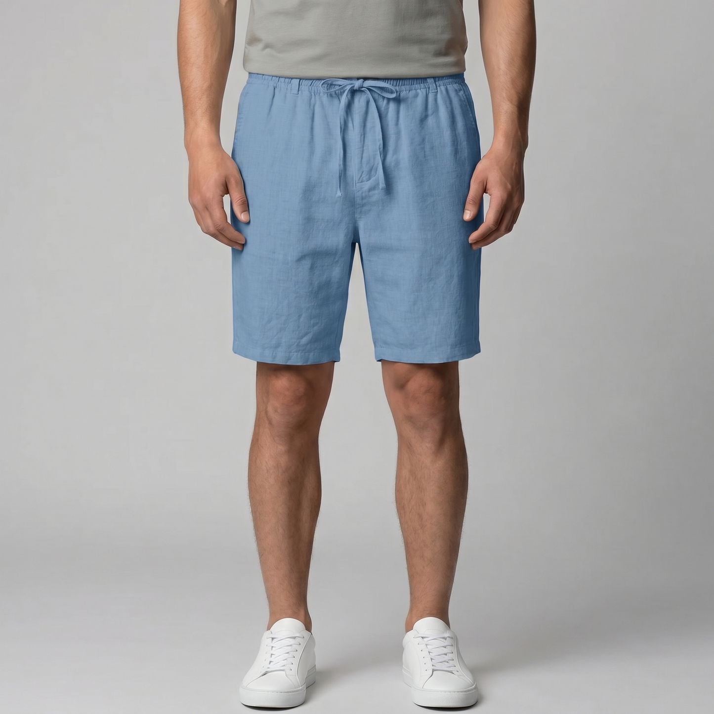 Men's Linen Drawstring Shorts