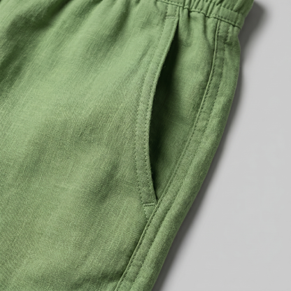 Men's Linen Drawstring Shorts
