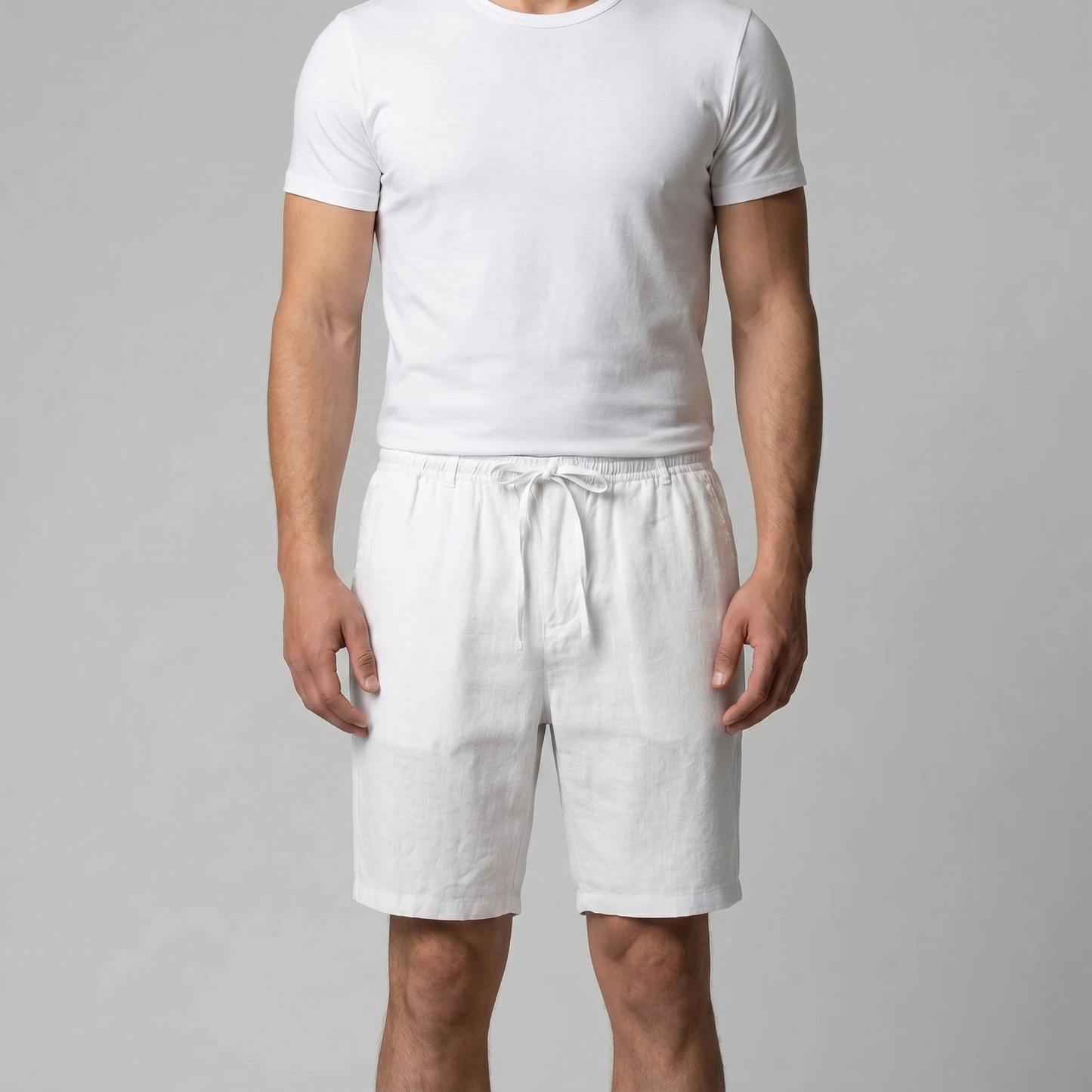 Men's Linen Drawstring Shorts