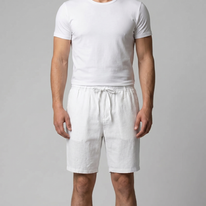 Men's Linen Drawstring Shorts