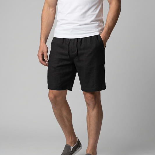 Men's Linen Drawstring Shorts