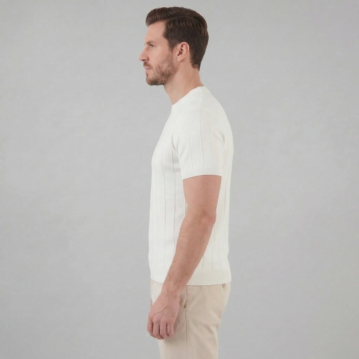 Men's Rib Knit T-Shirt