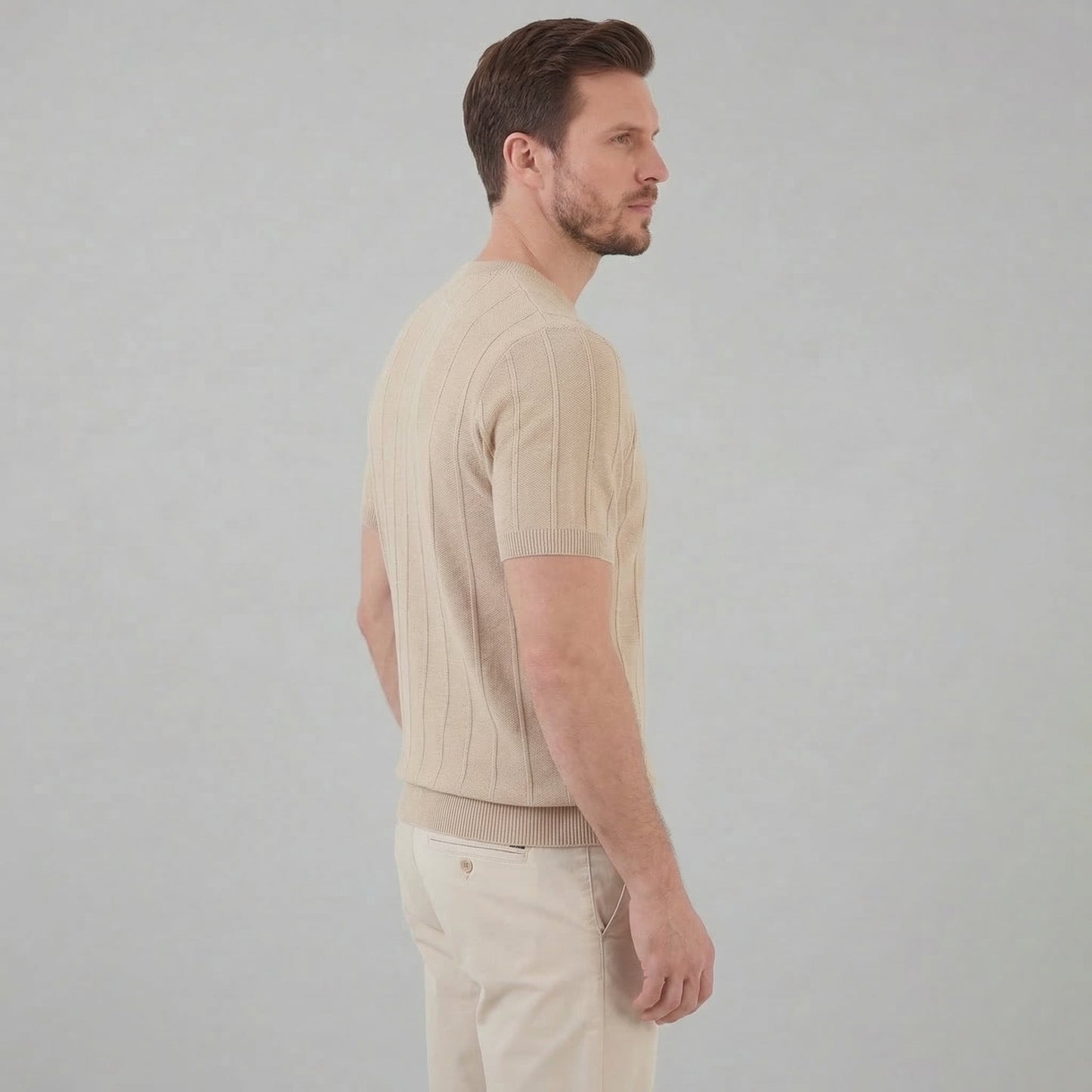 Men's Rib Knit T-Shirt