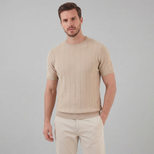 Men's Rib Knit T-Shirt