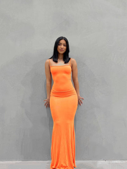 Jugg - Sleeveless Backless Slim Sexy Maxi Dress